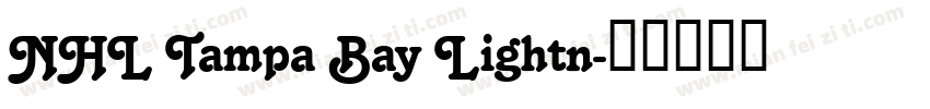 NHL Tampa Bay Lightn字体转换